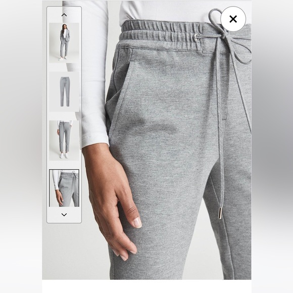 Reiss NEAVE SLIM FIT JERSEY STRETCH TROUSERS - Size US 8 - Picture 3 of 5